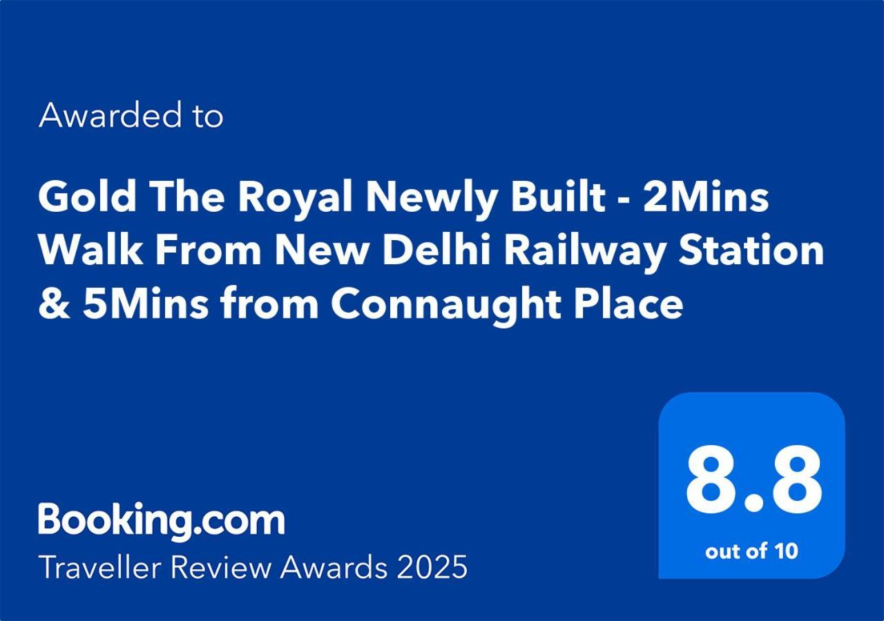 Newly Built Gold The Royal With Rooftop Restaurant - 2Mins Walk From New Delhi Rail Station & 5Mins From Connaught Place Eksteriør bilde